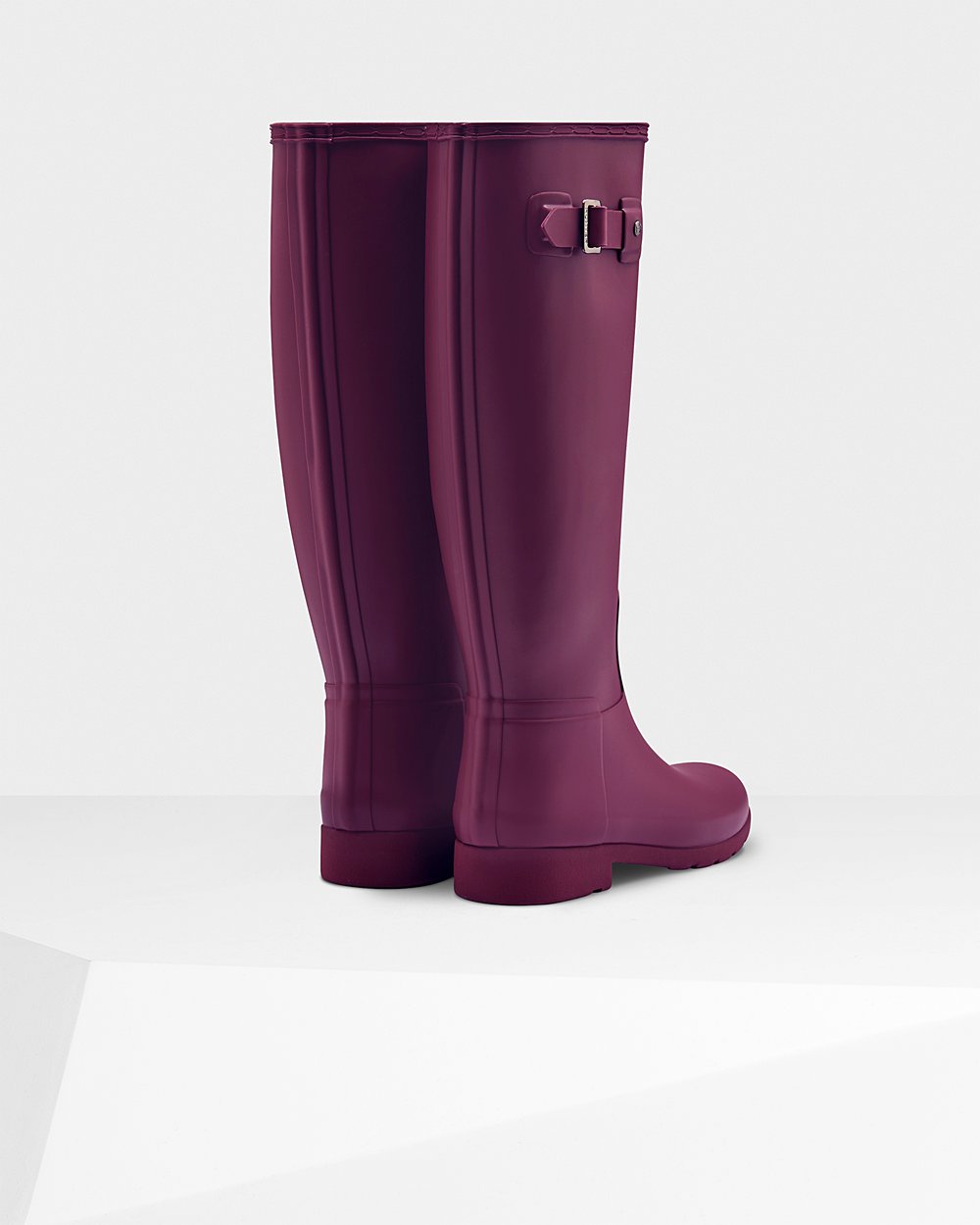 Womens Tall Rain Boots - Hunter Refined Slim Fit (56XLIWRDY) - Purple